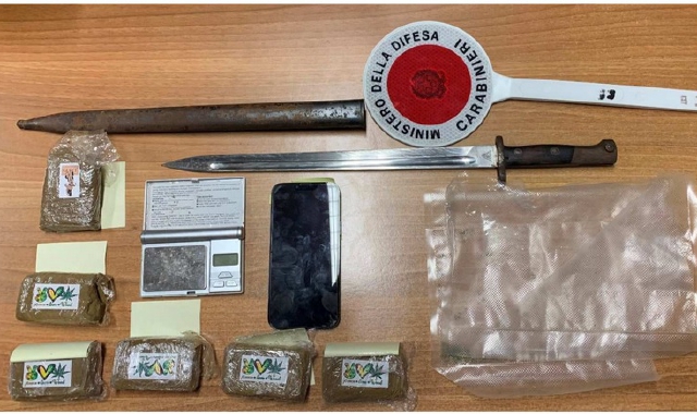 Il materiale sequestrato dai carabinieri (foto carabinieri)