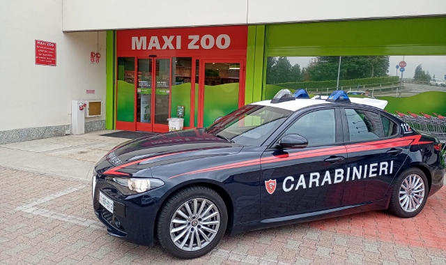 Il negozio dove era avvenuta la rapina