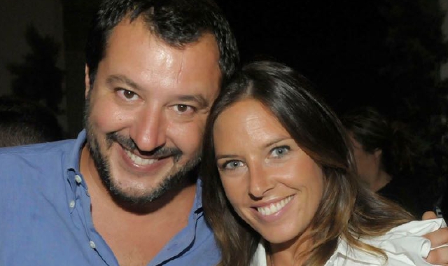 Isabella Tovaglieri insieme al segretario federale Matteo Salvini