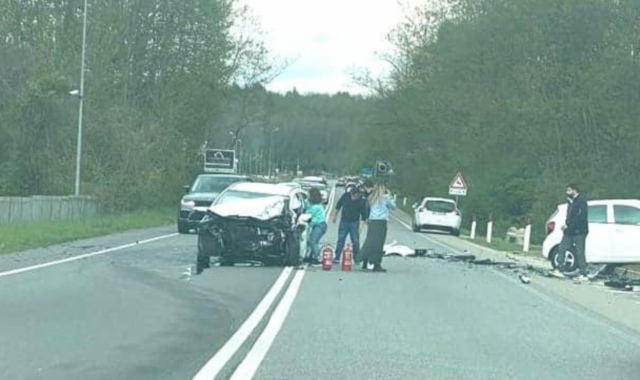 Un’immagine dell’incidente (foto redazione)