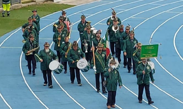 La fanfara abbiatese a Rimini (foto Redazione)