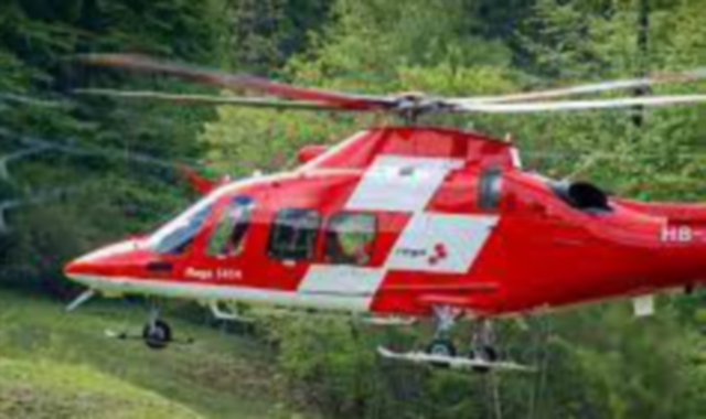 Il frontaliere è stato trasportato in ospedale con l’elicottero del personale sanitario della Rega