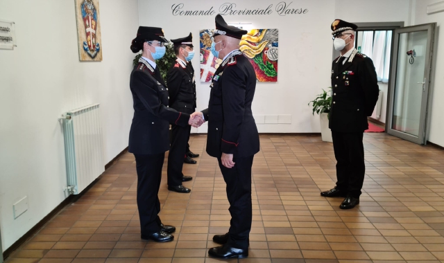 Il generale Micale in visita a Varese