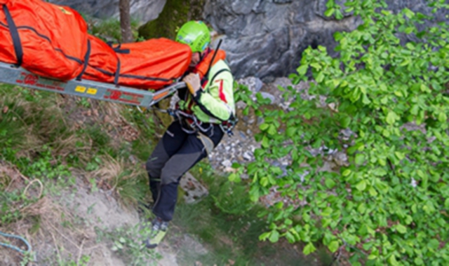 Un recupero del Soccorso Alpino