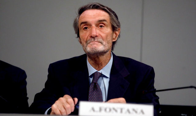 Il Presidente della Regione Lombardia Attilio Fontana (foto archivio)