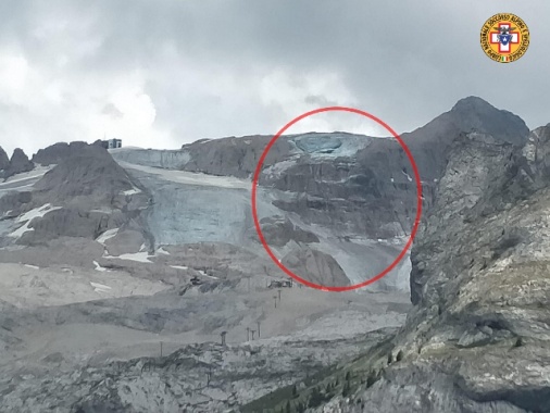 Marmolada: 6 morti e 8 feriti, una decina i dispersi