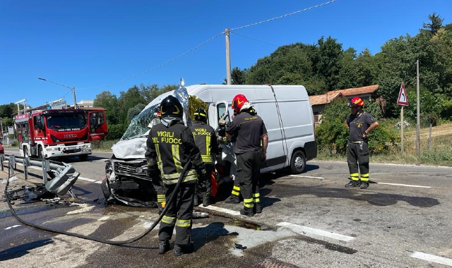 Lo scontro sulla Varesina (foto Angelo Puricelli - Agenzia Blitz)