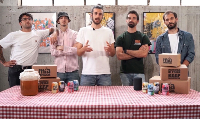 I cinque produttori della nuova bevanda (foto redazione)