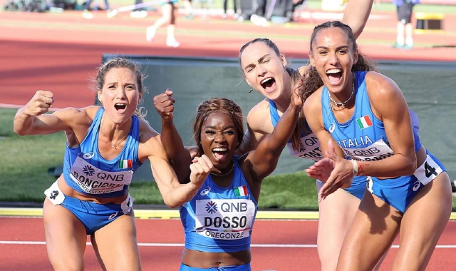 La staffetta 4x100 (foto redazione)