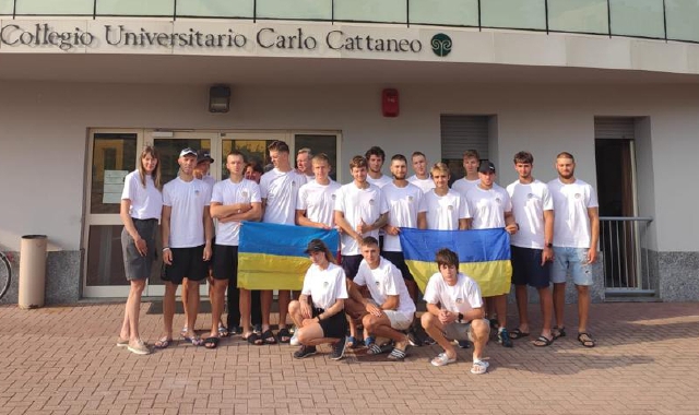 Il team ucraino ospiti dell’Università dell’Insubria (foto Università dell’Insubria)