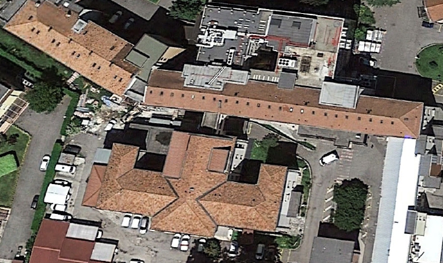 Una panoramica dell’area dell’ospedale