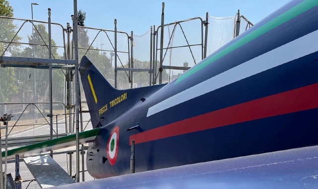 Gallarate, restaurato l’aereo al Casermone