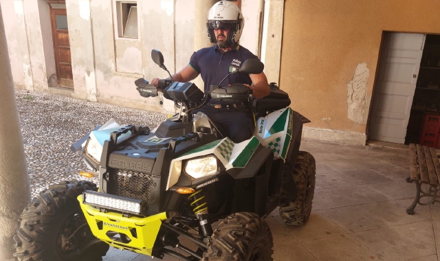 Anche un quad fra i nuovi mezzi in dotazione della polizia locale