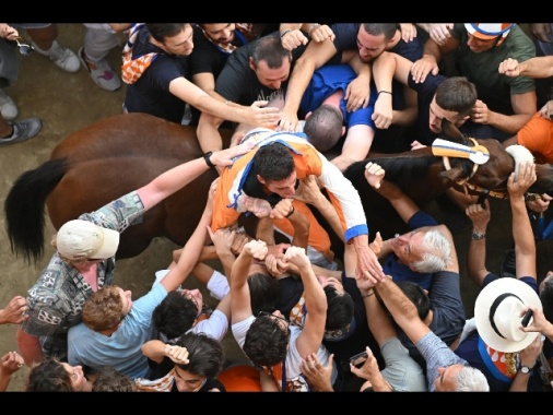 Palio di Siena, vince la contrada del Leocorno