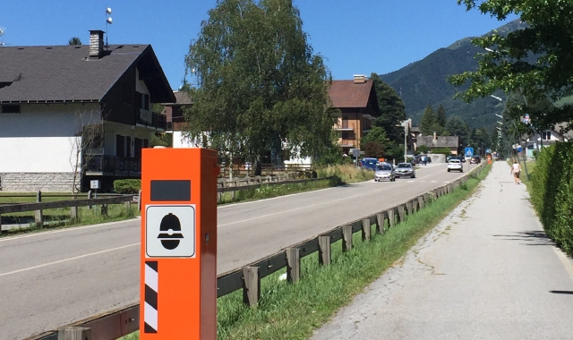 Uno dei velobox a Craveggia, sulla Statale 337 (foto Redazione)