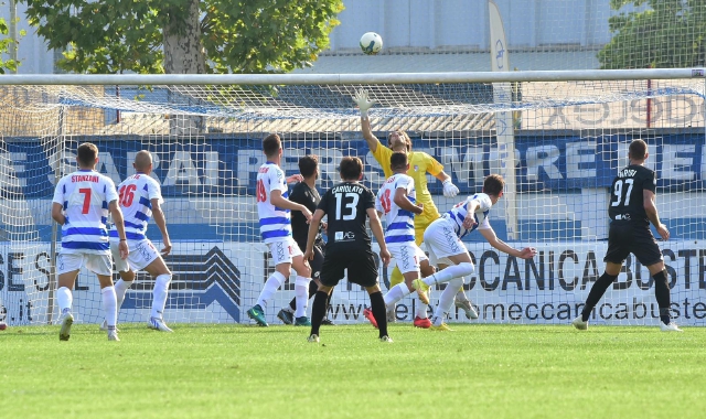 Il pareggio casalingo della Pro Patria nel debutto di campionato contro l’Arzignano (foto Domenico Ghiotto)