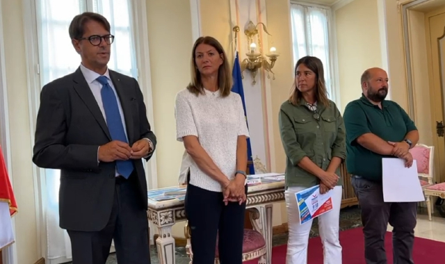 Le autorità presenti alla presentazione della Fiera (foto Blitz)