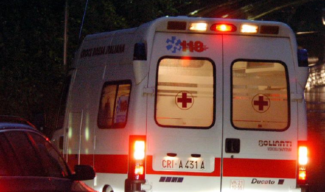 Sul posto anche un’ambulanza della Croce rossa