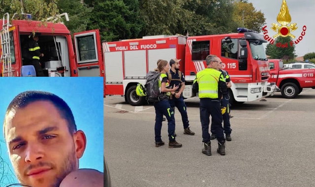 In corso le ricerche di Matteo Caronni, il venticinquenne scomparso a Tradate (foto redazione)