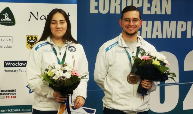 Danilo Dennis Sollazzo bronzo agli Europei Juniores nella gara mista (Uits)