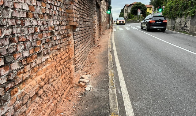 La zona dove è avvenuto l’incidente mortale a Besozzo (foto Blitz - Perrone)