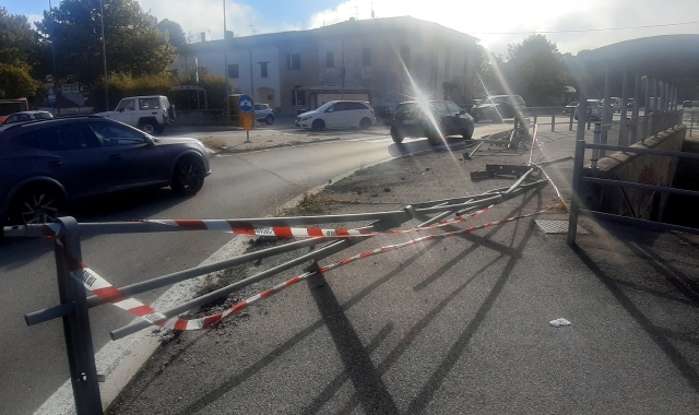 Il luogo dell’incidente sulla Sp1