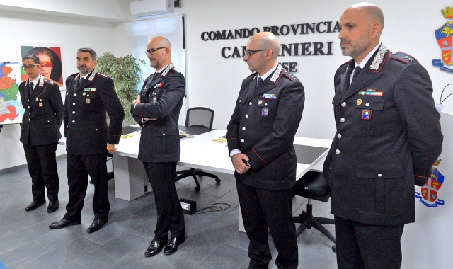 La presentazione dei nuovi ufficiali del carabinieri questa mattina a Varese (foto Blitz)