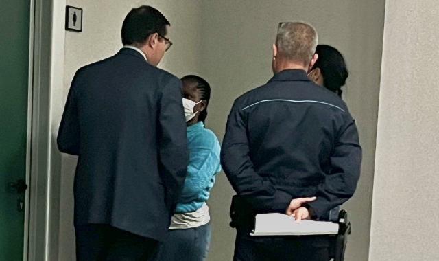 Ieri mattina la ventottenne arrestata sabato a Malpensa è stata interrogata dal gip (foto Redazione) 