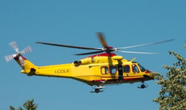 Il ferito è stato portato in elicottero all’ospedale di Domodossola