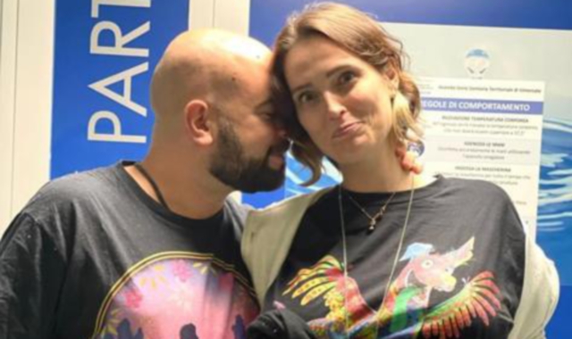 LaSabri insieme a suo marito Alessio Bourcet