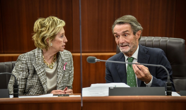 Letizia Moratti e Attilio Fontana (foto Ansa)