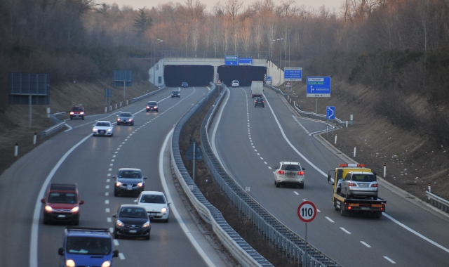 La superstrada di Malpensa nella direzione da collegare con Vigevano
