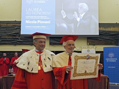 Nicola Piovani laureato ad honorem all'Università di Parma