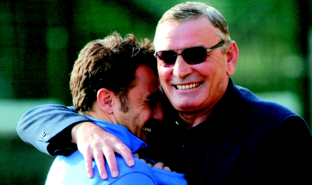 Gigi Riva negli anni da team manager della Nazionale (foto Ansa)