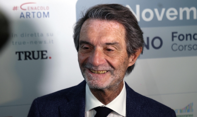 Il presidente della Regione Lombardia Attilio Fontana (Ansa)