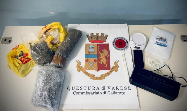 Più di un chilo di marijuana in cantina: arrestato a Gallarate