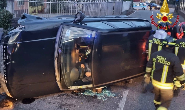 Schianto e fuga di gas, paura a Olgiate