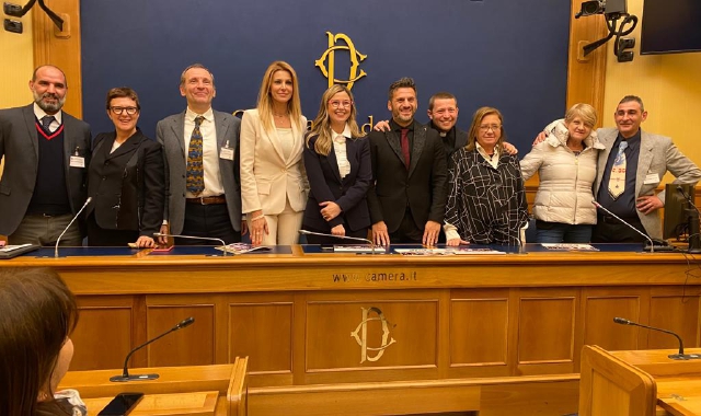 La resentazione del calendario nella sala stampa della Camera dei deputati (foto redazione)