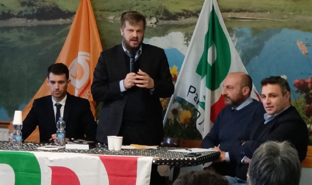 Il candidato del centrosinistra, Pierfrancesco Majorino, nei giorni scorsi a Somma Lombardo