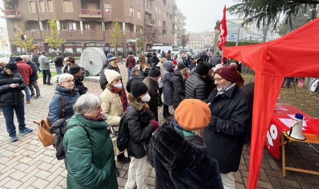 In presidio in difesa dell’ospedale di Saronno (Blitz)