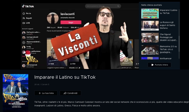 Varese, su Striscia la prof star di TikTok