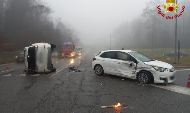 L’incidente che ha visto coinvolti i due veicoli