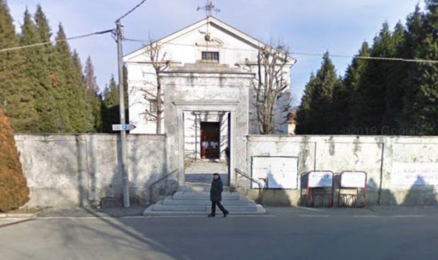 Il cimitero di Castelletto Ticino, dove è avvenuto l’infortunio mortale sul lavoro