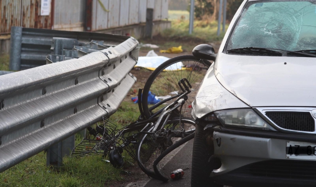 L’incidente mortale avvento questa mattina a Rovello Porro (foto Blitz)