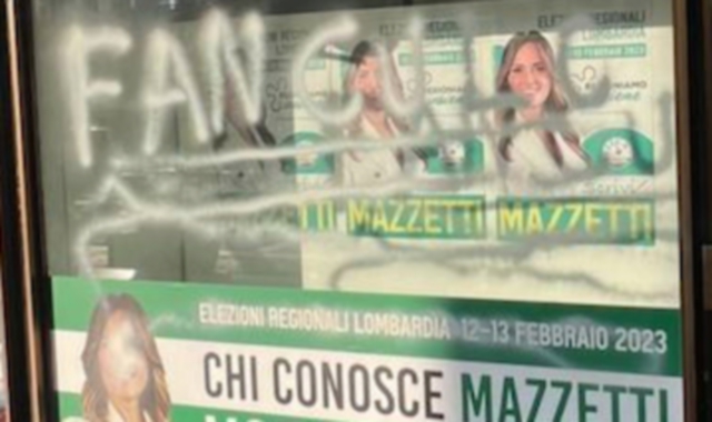 Gallarate, vandali contro l’infopoint di Mazzetti