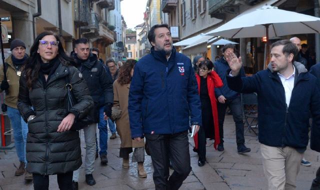Matteo Salvini a Varese (foto Blitz)
