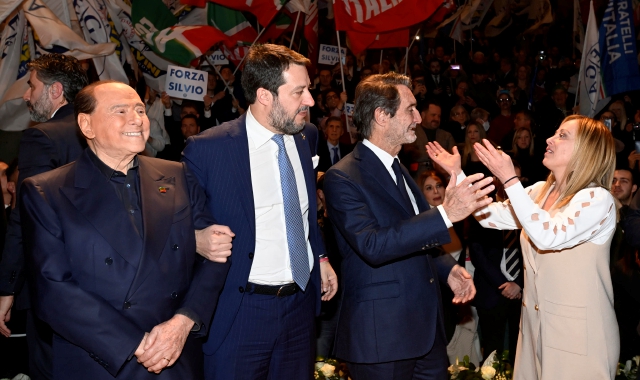 Berlusconi, Salvini, Meloni e Lupi tirano la volata a Fontana