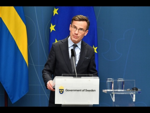 Il premier svedese Ulf Kristersson è a Kiev