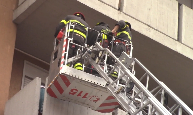 L’intervento dei vigili del fuoco a Castellanza (foto vigili del fuoco)