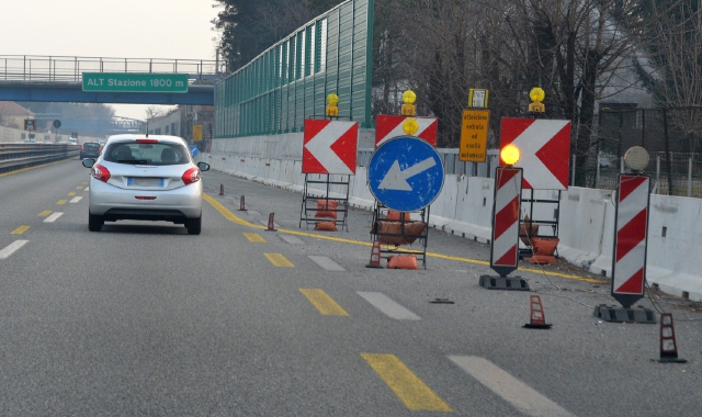 Lavori sull’A8 (foto archivio)
